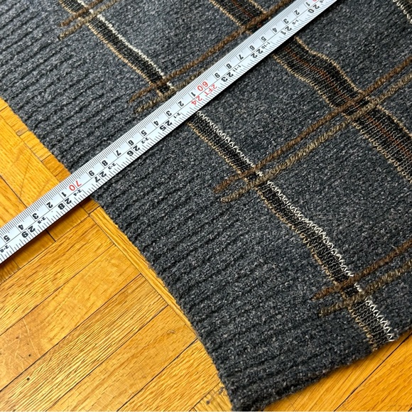 Dockers Plaid Striped Gray/Black/Brown Men’s Medium Sweater - Picture 3 of 6